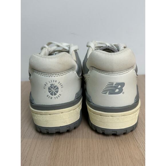 New Balance x Aime Leon Dore 550 White Grey Sneaker - Size 7M - Mint